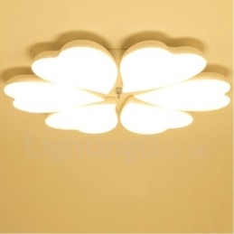 Lampada da soffitto moderna contemporanea a 6 luci integrata in metallo