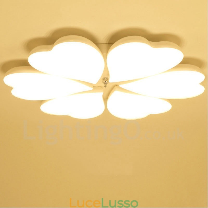 Lampada da soffitto moderna contemporanea a 6 luci integrata in metallo