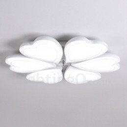 Lampada da soffitto moderna contemporanea a 6 luci integrata in metallo