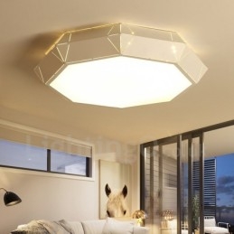 Lampada da soffitto moderna e contemporanea in metallo integrata