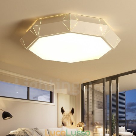 Lampada da soffitto moderna e contemporanea in metallo integrata Lampada da soffitto moderna e contemporanea in metallo integrata