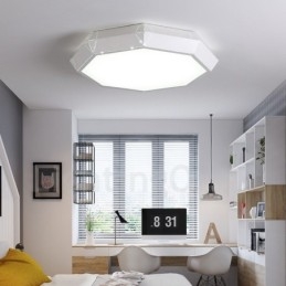 Lampada da soffitto moderna e contemporanea in metallo integrata