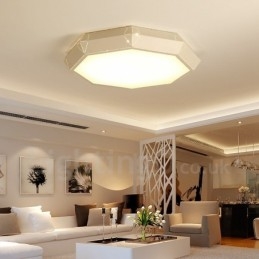 Lampada da soffitto moderna e contemporanea in metallo integrata