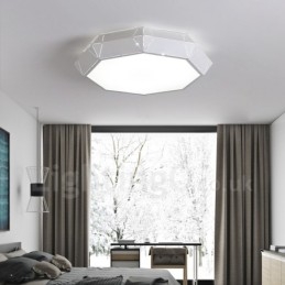 Lampada da soffitto moderna e contemporanea in metallo integrata