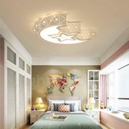 Lampada da soffitto moderna e contemporanea in metallo integrata