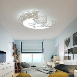 Lampada da soffitto moderna e contemporanea in metallo integrata