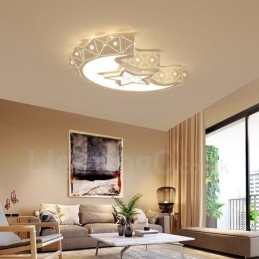 Lampada da soffitto moderna e contemporanea in metallo integrata