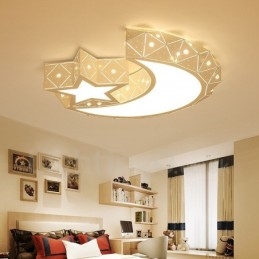 Lampada da soffitto moderna e contemporanea in metallo integrata