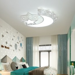 Lampada da soffitto moderna e contemporanea in metallo integrata