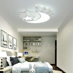 Lampada da soffitto moderna e contemporanea in metallo integrata