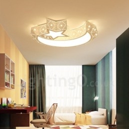 Lampada da soffitto moderna e contemporanea in metallo integrata