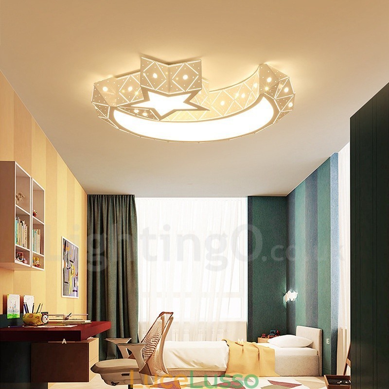 Lampada da soffitto moderna e contemporanea in metallo integrata