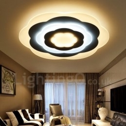 Lampada da soffitto moderna e contemporanea in metallo integrata