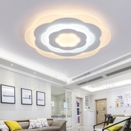 Lampada da soffitto moderna e contemporanea in metallo integrata