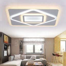 Lampada da soffitto moderna e contemporanea in metallo integrata
