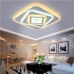 Lampada da soffitto moderna e contemporanea in metallo integrata
