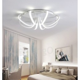 Lampada da soffitto moderna e contemporanea in metallo integrata