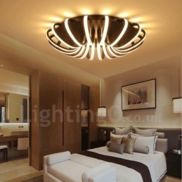Lampada da soffitto moderna e contemporanea in metallo integrata