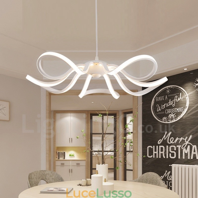 Lampada da soffitto moderna e contemporanea in metallo integrata