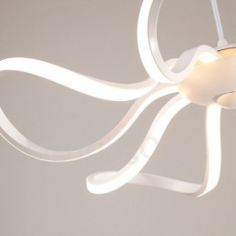 Lampada da soffitto moderna e contemporanea in metallo integrata