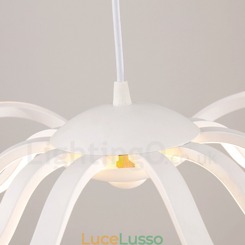 Lampada da soffitto moderna e contemporanea in metallo integrata