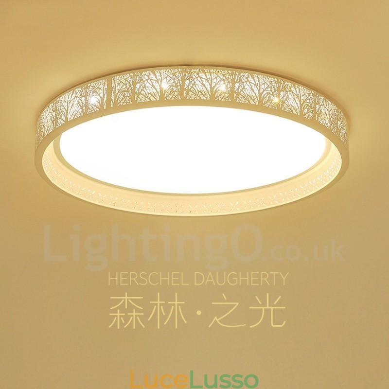 Lampada da soffitto moderna e contemporanea in metallo integrata