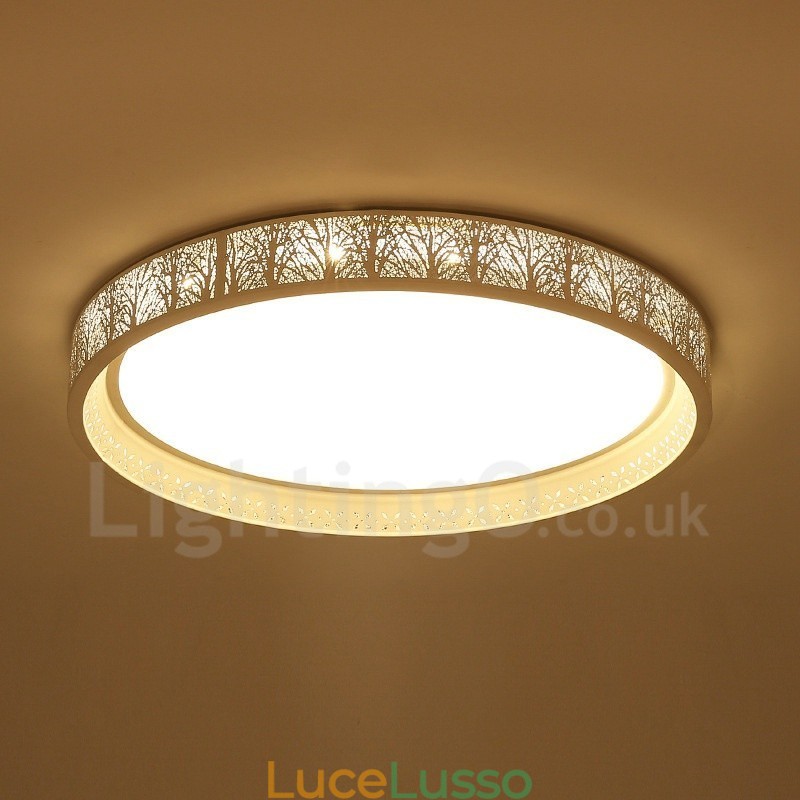 Lampada da soffitto moderna e contemporanea in metallo integrata