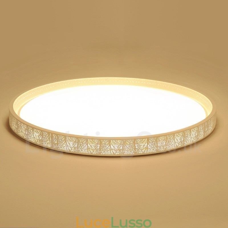 Lampada da soffitto moderna e contemporanea in metallo integrata