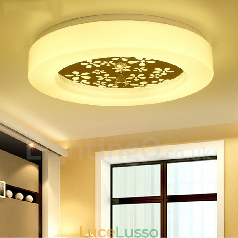 Lampada da soffitto moderna e contemporanea in metallo integrata