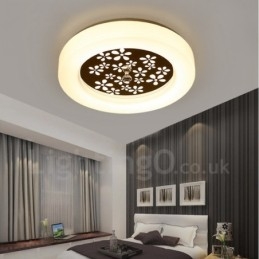 Lampada da soffitto moderna e contemporanea in metallo integrata