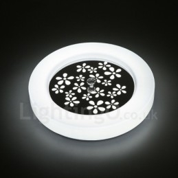 Lampada da soffitto moderna e contemporanea in metallo integrata