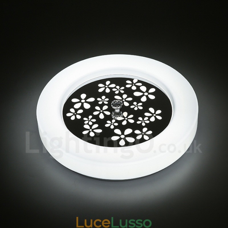 Lampada da soffitto moderna e contemporanea in metallo integrata