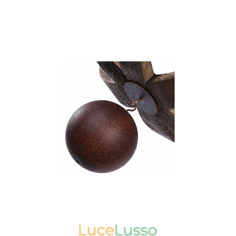 Lampadario a sospensione rustico americano in legno vintage con lampada a sospensione e lampada da soggiorno
