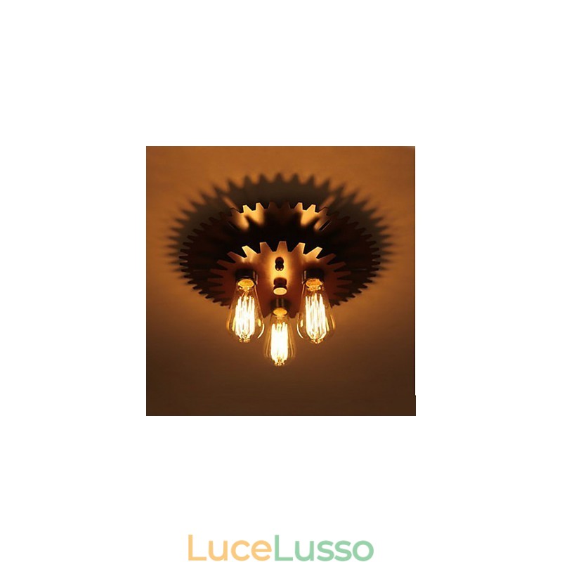 Lampade da soffitto a forma nera Lampada da parete Lampada Macchinari semplici