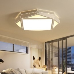 Lampada da soffitto moderna e contemporanea in metallo integrata