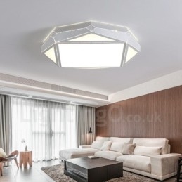 Lampada da soffitto moderna e contemporanea in metallo integrata