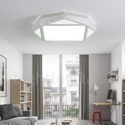 Lampada da soffitto moderna e contemporanea in metallo integrata