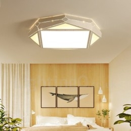 Lampada da soffitto moderna e contemporanea in metallo integrata