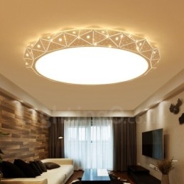 Lampada da soffitto moderna e contemporanea in metallo integrata