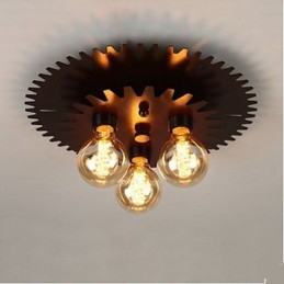 Lampade da soffitto a forma nera Lampada da parete Lampada Macchinari semplici