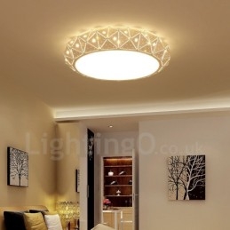 Lampada da soffitto moderna e contemporanea in metallo integrata