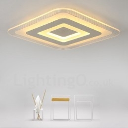 Lampada da soffitto moderna e contemporanea in metallo integrata