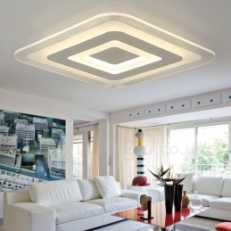 Lampada da soffitto moderna e contemporanea in metallo integrata