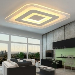 Lampada da soffitto moderna e contemporanea in metallo integrata