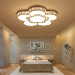 Lampada da soffitto moderna e contemporanea in metallo integrata