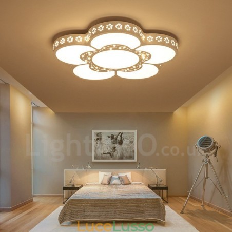 Lampada da soffitto moderna e contemporanea in metallo integrata Lampada da soffitto moderna e contemporanea in metallo integrata