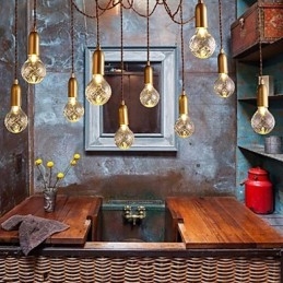 Lampadario Mini Stile Moderno Contemporaneo Metallo