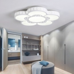 Lampada da soffitto moderna e contemporanea in metallo integrata