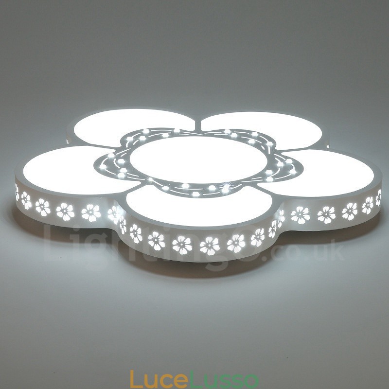 Lampada da soffitto moderna e contemporanea in metallo integrata