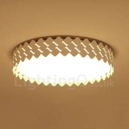 Lampada da soffitto moderna e contemporanea in metallo integrata
